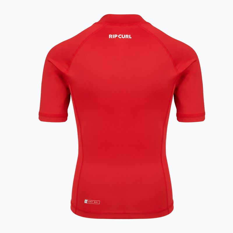Maglietta da nuoto per bambini Rip Curl Waves Upf lava red 2