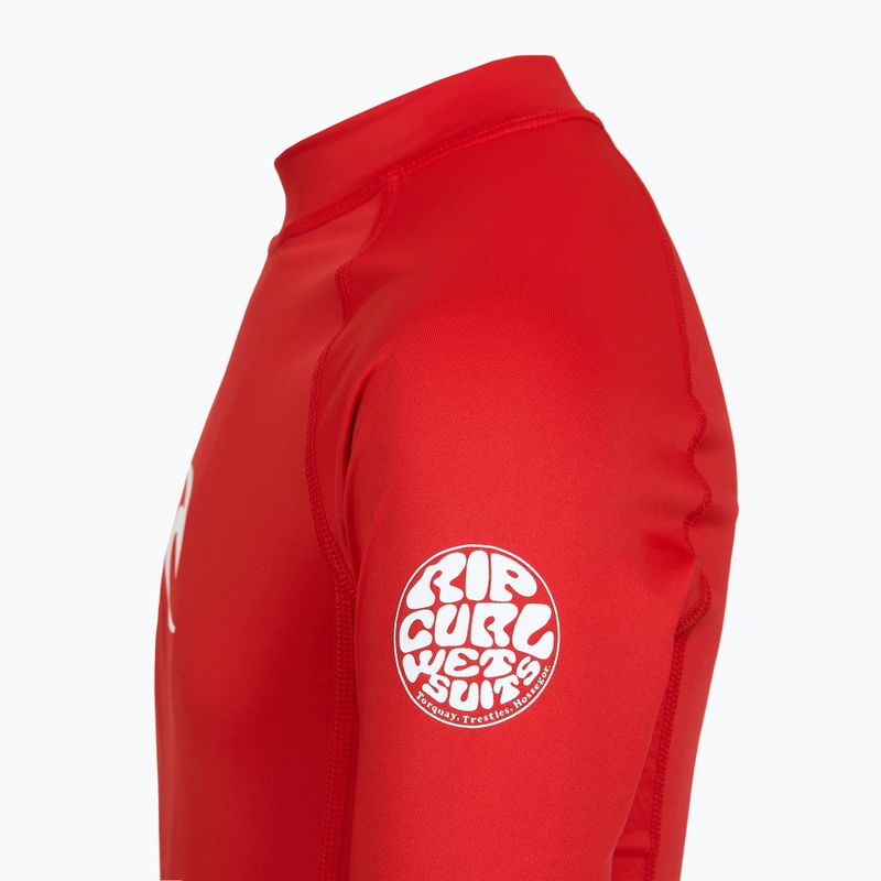 Maglietta da nuoto per bambini Rip Curl Waves Upf lava red 5