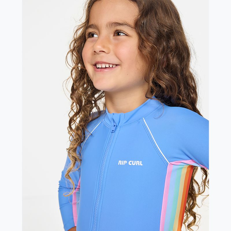 Costume da bagno intero per bambini Rip Curl Sun Revival Springsuit cornflower blue 4