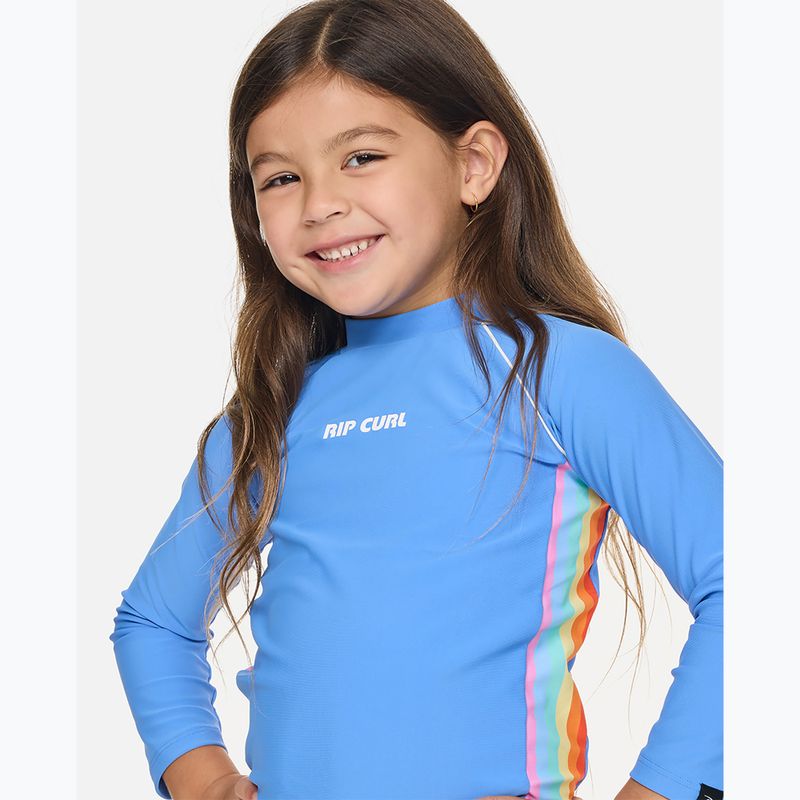 Maglietta da nuoto per bambini Rip Curl Sunshine Revival Rashie cornflower blue 9