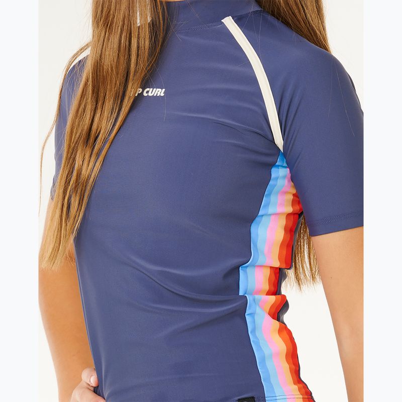 Maglietta da nuoto per bambini Rip Curl Surf Revival Rash Vest navy 6
