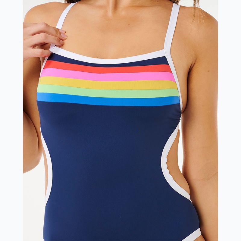 Costume intero da donna Rip Curl Surf Stripe Cheeky dark navy 6