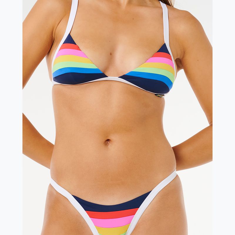 Parte inferiore del costume da bagno Rip Curl Surf Stripe Cheeky dark navy 5