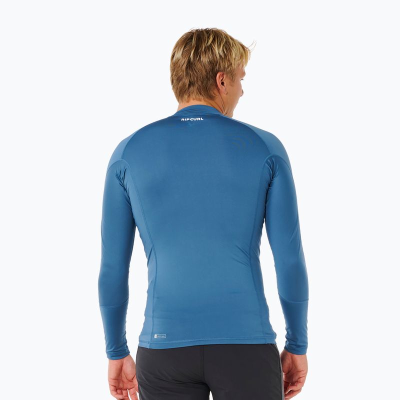 Maglia a maniche lunghe da nuoto da uomo Rip Curl Waves Upf Perf bluefin 3