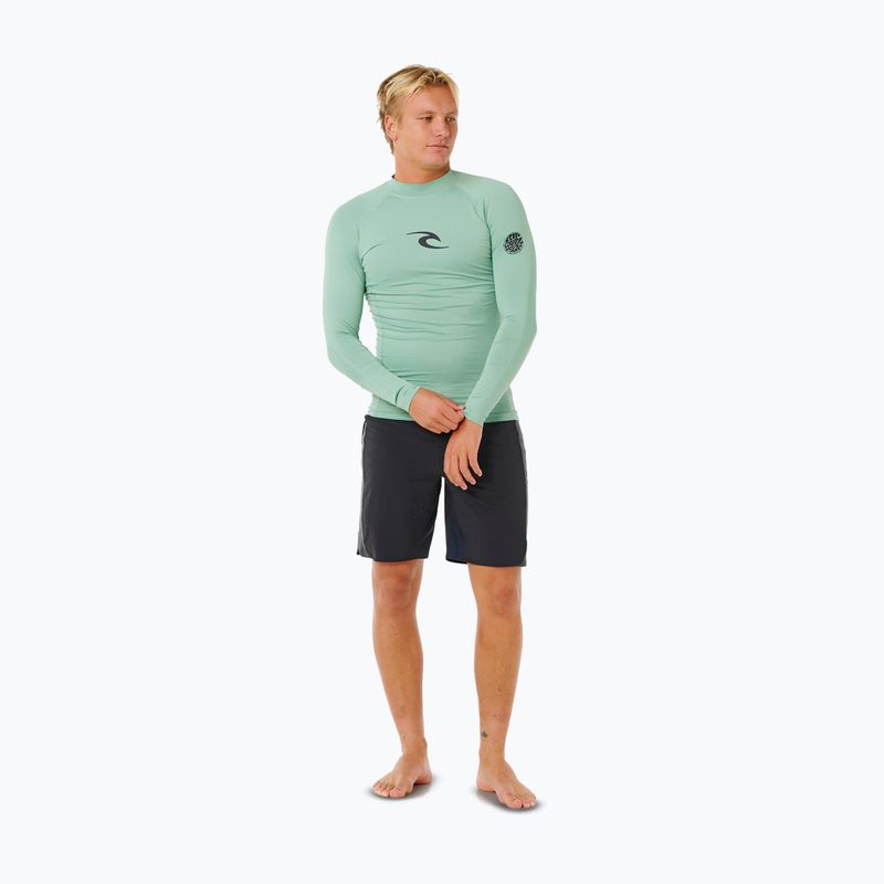 Maglia a maniche lunghe da nuoto da uomo Rip Curl Waves Upf Perf aloe 2