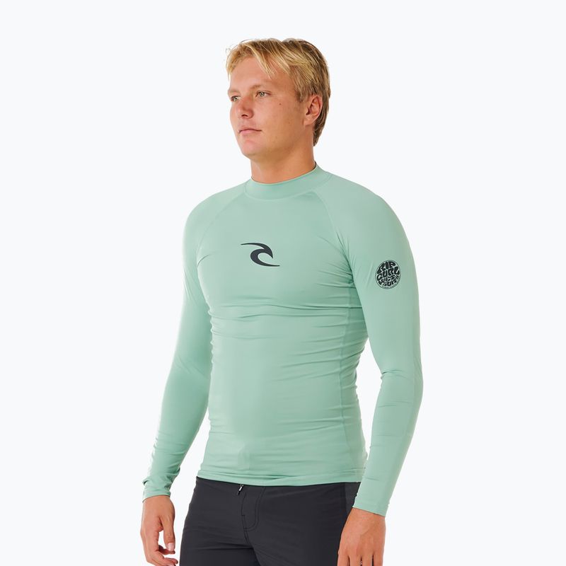 Maglia a maniche lunghe da nuoto da uomo Rip Curl Waves Upf Perf aloe 4