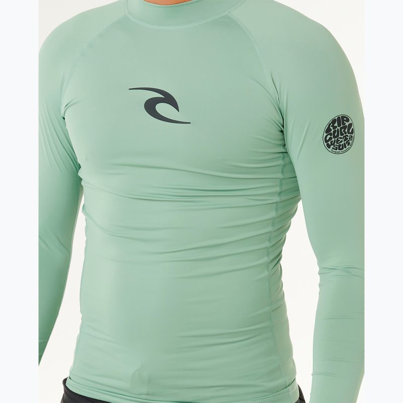 Maglia a maniche lunghe da nuoto da uomo Rip Curl Waves Upf Perf aloe 6