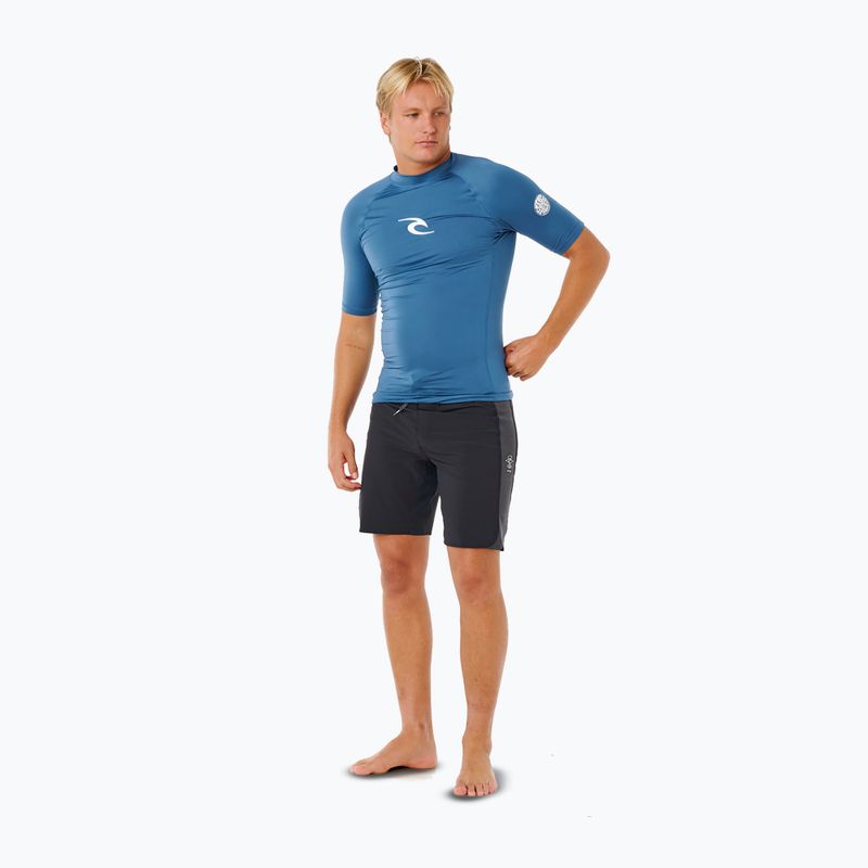 Maglietta da nuoto da uomo Rip Curl Waves Upf Perf bluefin 2