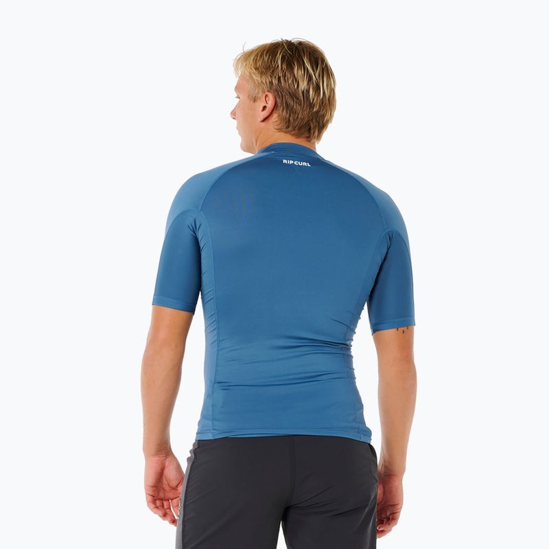 Maglietta da nuoto da uomo Rip Curl Waves Upf Perf bluefin 3