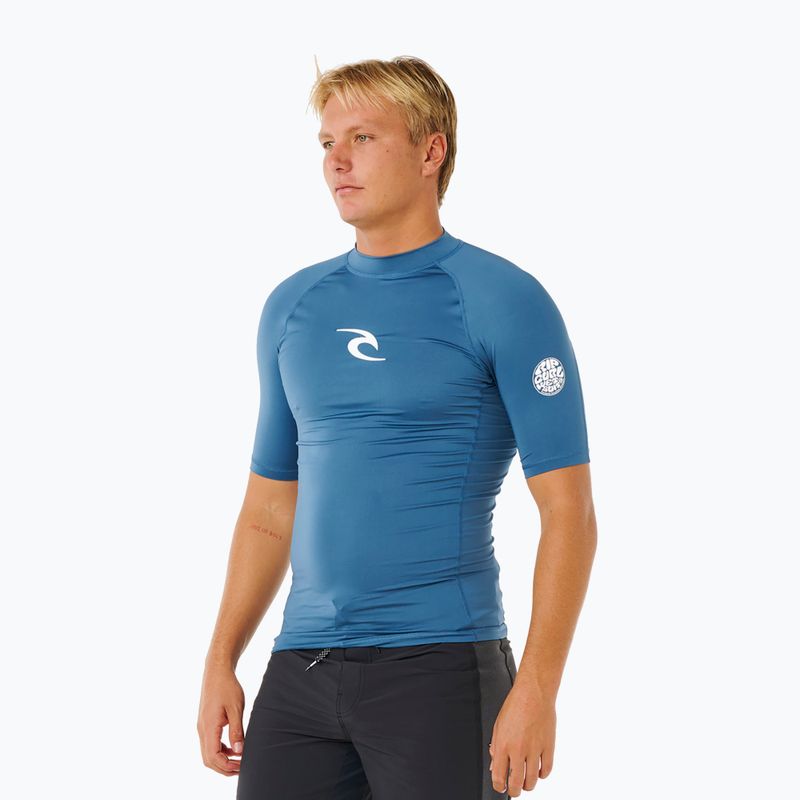 Maglietta da nuoto da uomo Rip Curl Waves Upf Perf bluefin 4