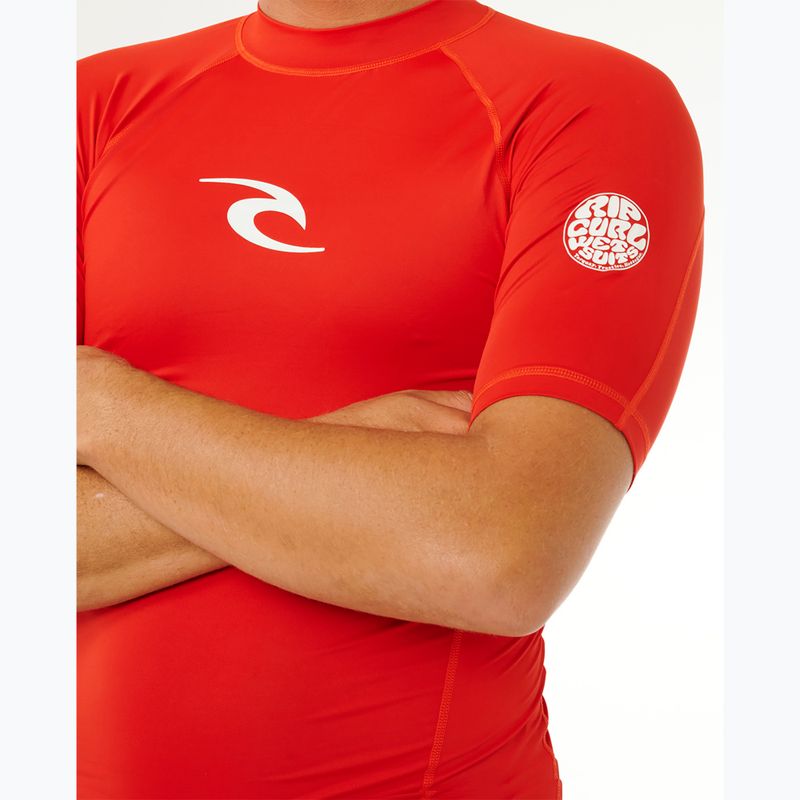 Maglietta da nuoto da uomo Rip Curl Waves Upf Perf lava red 6