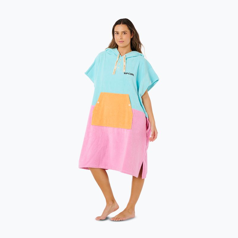 Poncho da donna Rip Curl Premium Surf Hooded Towel light sea blue 3