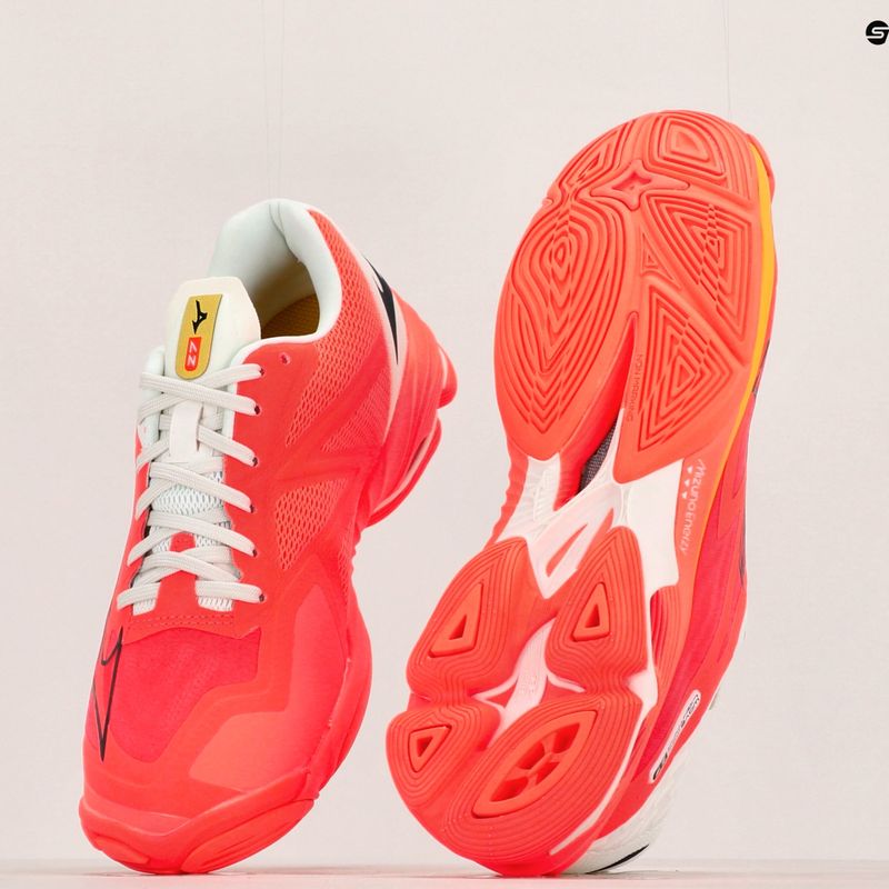Scarpe da pallavolo da uomo Mizuno Wave Lightning Z7 neon flame/nero/bolt2 neon 10