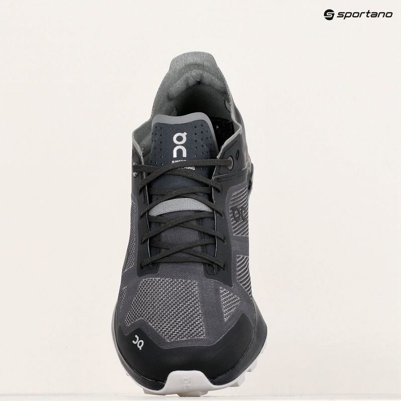 Scarpe da corsa da uomo On Running Cloudventure Peak 3 nero/glacier 9