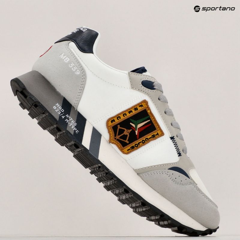 Scarpe da uomo Aeronautica Militare Frecce Tricolori bianco sporco 9