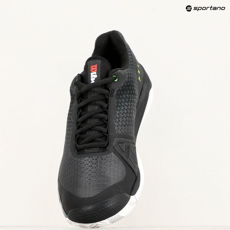 Scarpe da tennis Wilson Rush Pro 4.0 Blade Clay da uomo nero/nero/verde scuro 16