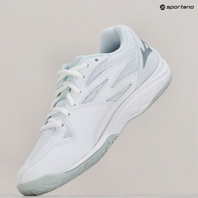 Scarpe da pallavolo per bambini Mizuno Lightning Star Z7 JR bianco/verde/patinato 9