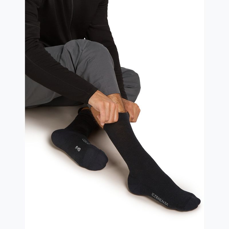 Calze da uomo Icebreaker Merino Lifestyle Light Crew black 4