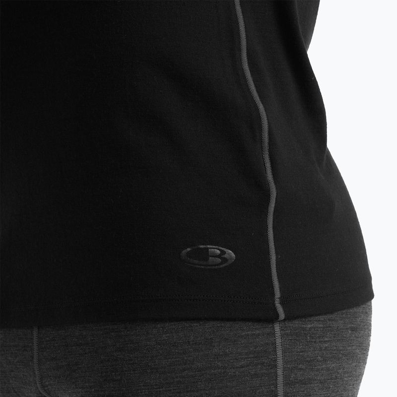 Maglia termica a maniche lunghe da uomo icebreaker Merino 150 Anatomica Crewe nera 6