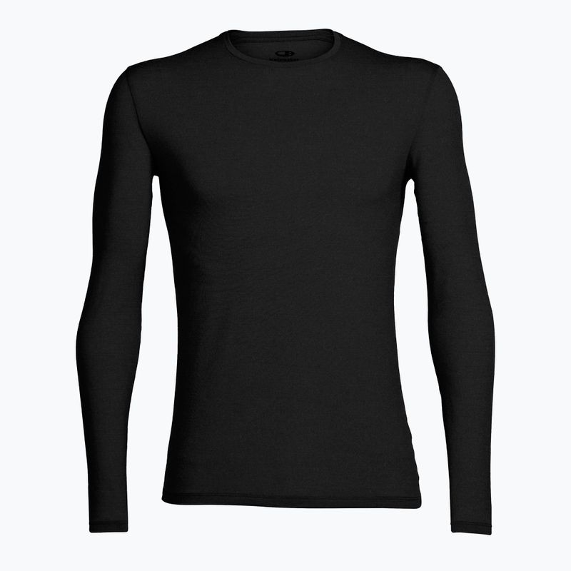 Maglia termica a maniche lunghe da uomo icebreaker Merino 150 Anatomica Crewe nera 7