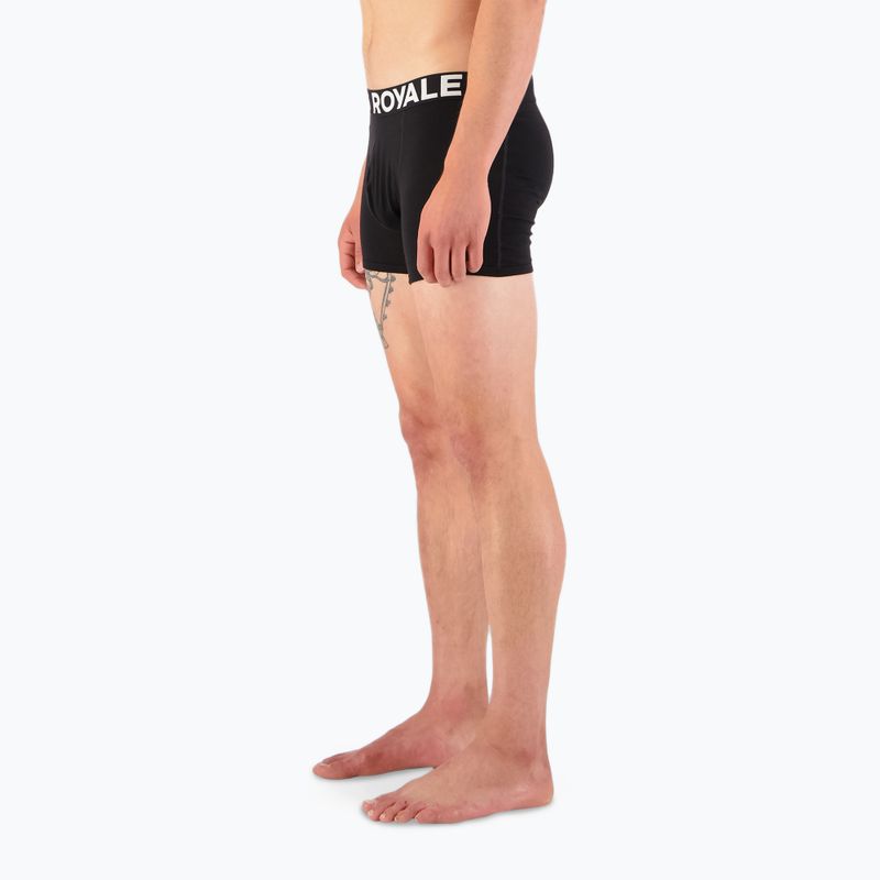 Boxer termici da uomo Mons Royale Hold 'em Shorty Merino nero 5