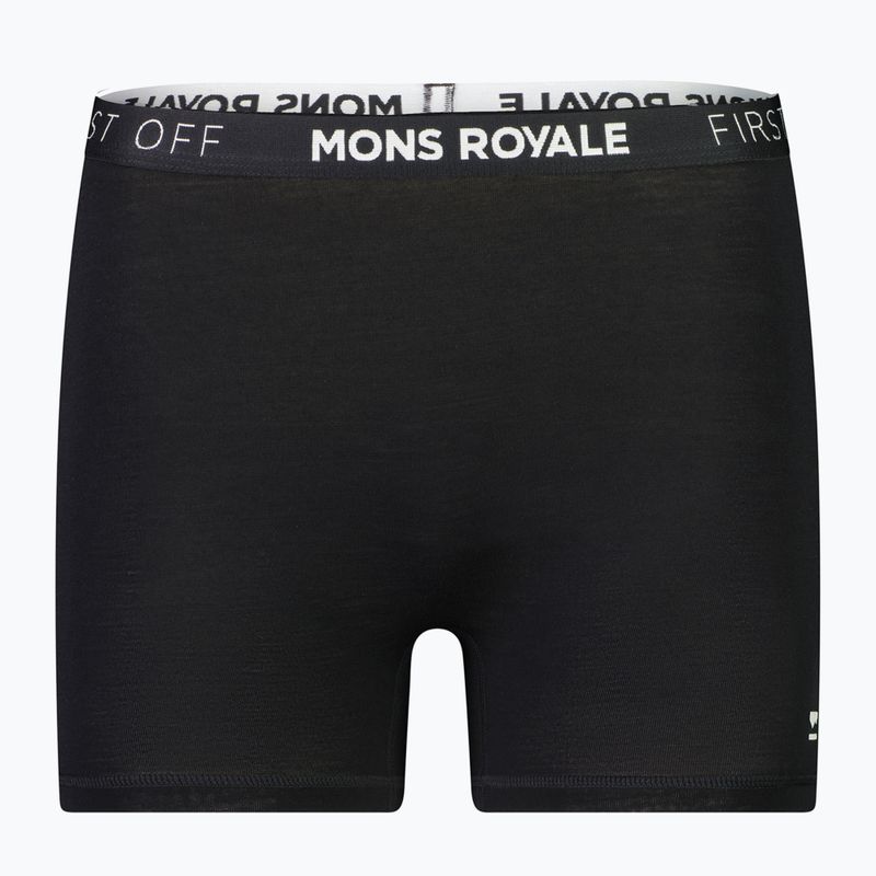 Boxer termici da donna Mons Royale Hannah Merino Hot nero