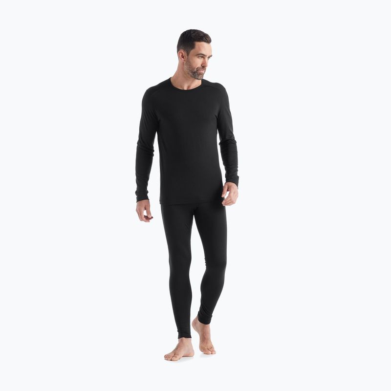 Maglia termica da uomo icebreaker 200 Oasis Crewe black 2