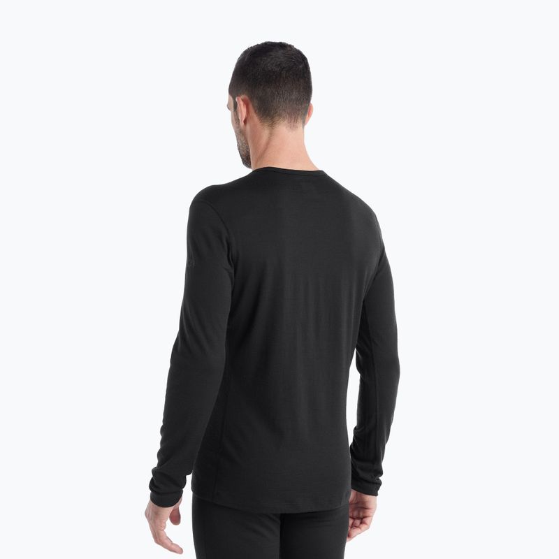 Maglia termica da uomo icebreaker 200 Oasis Crewe black 3