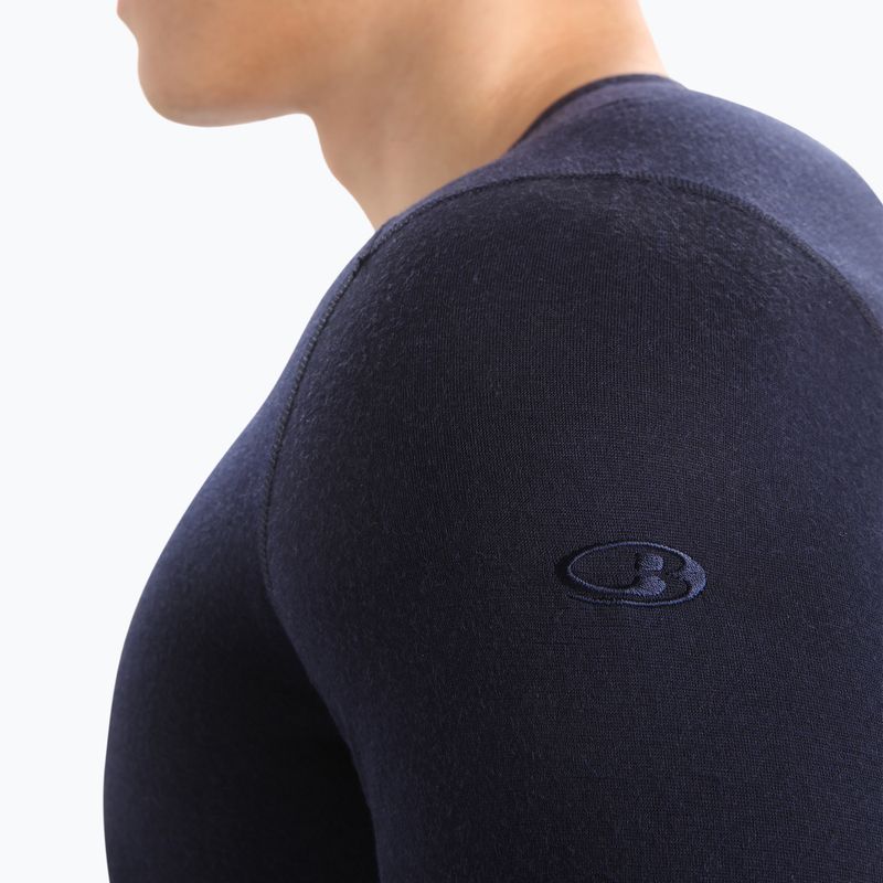 Maglia termica da uomo icebreaker 200 Oasis Crewe midnight navy 5