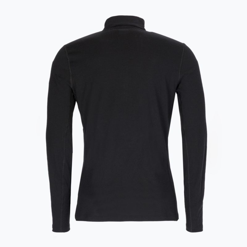 Uomo Icebreaker 200 Oasis Half Zip manica lunga termica nera 8