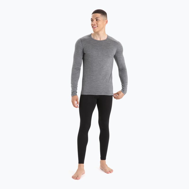 Pantaloni termici da uomo icebreaker 200 Oasis W/Fly nero 2
