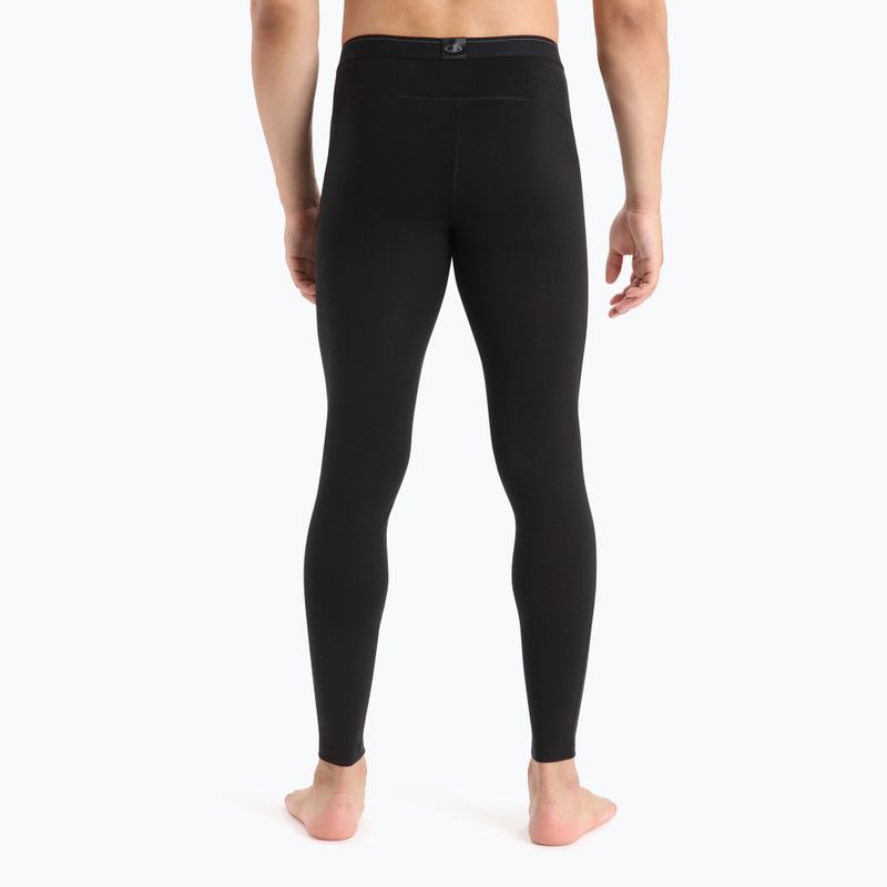 Pantaloni termici da uomo icebreaker 200 Oasis W/Fly nero 3