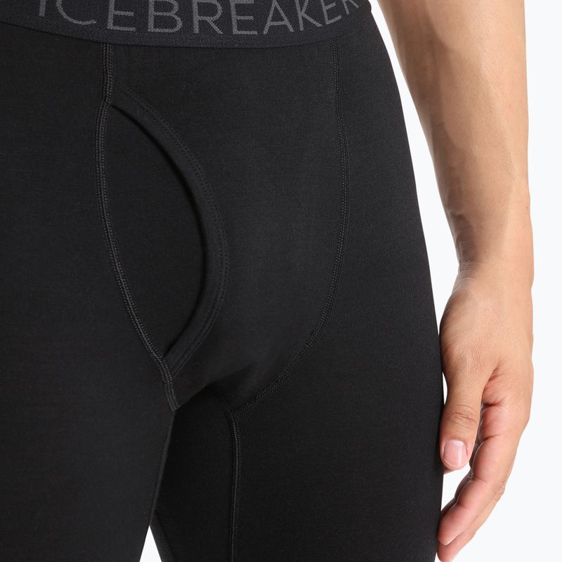 Pantaloni termici da uomo icebreaker 200 Oasis W/Fly nero 4