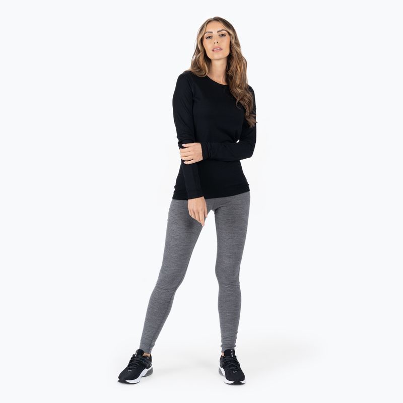 Maglia termica da donna icebreaker 200 Oasis Crewe black 2