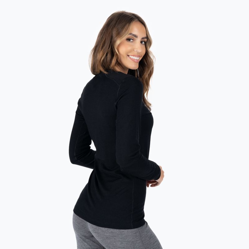 Maglia termica da donna icebreaker 200 Oasis Crewe black 3