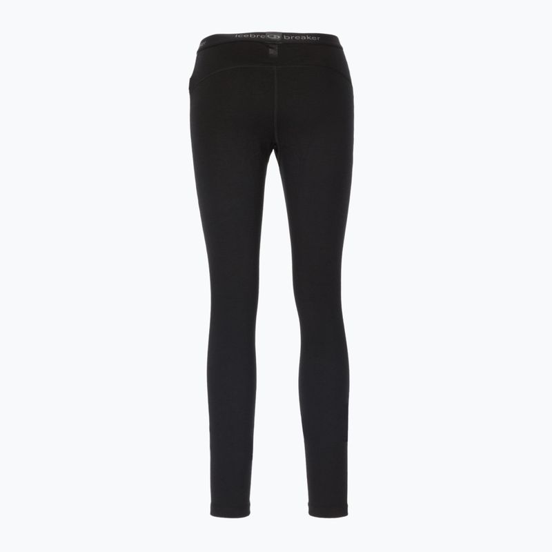 Pantaloni termici da donna icebreaker 200 Oasis nero 7