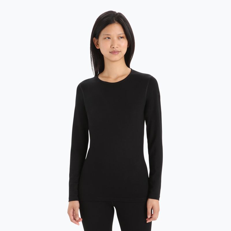 Maglia termica da donna icebreaker 260 Tech Crewe black