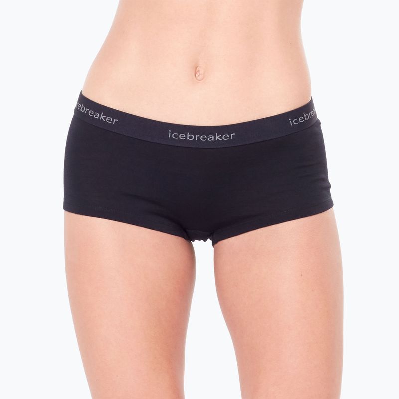 Boxer termici da donna Icebreaker Merino 200 Oasis Boy Shorts black 5