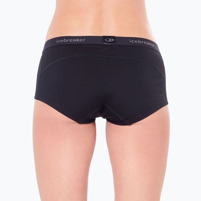 Boxer termici da donna Icebreaker Merino 200 Oasis Boy Shorts black 6