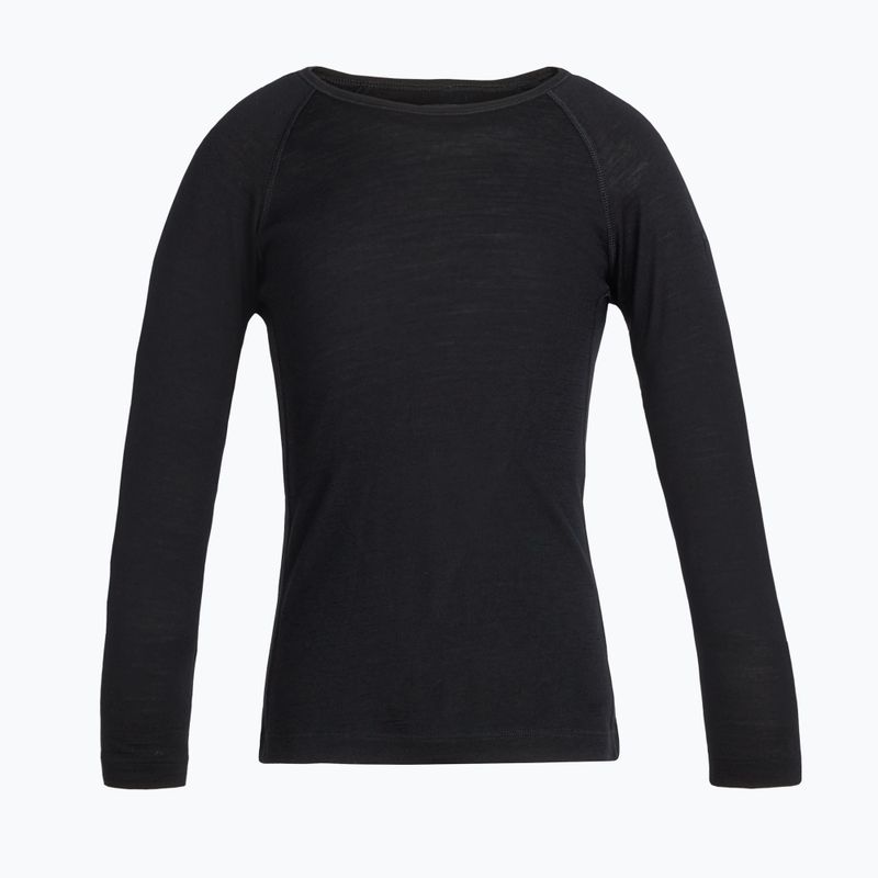 Maglia termica per bambini icebreaker 200 Oasis Crewe black