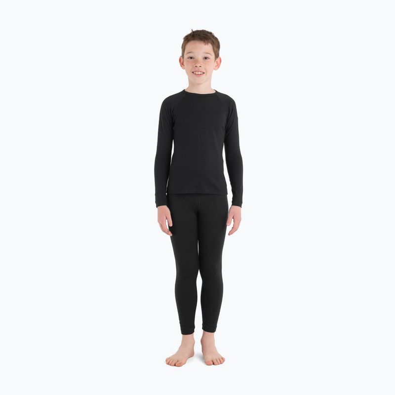 Maglia termica per bambini icebreaker 200 Oasis Crewe black 3