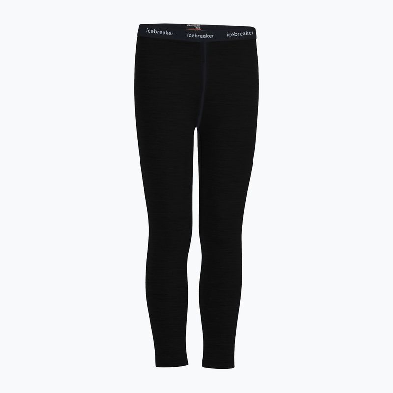 Pantaloni termici Icebreaker 200 Oasis nero per bambini