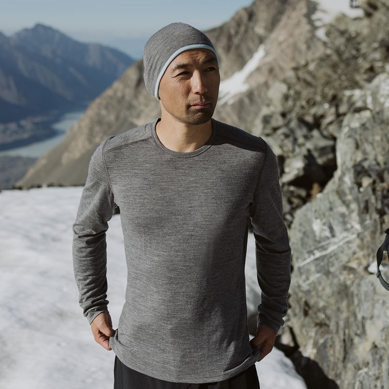 Maglia termica da uomo icebreaker 200 Oasis Crewe gritstone 11