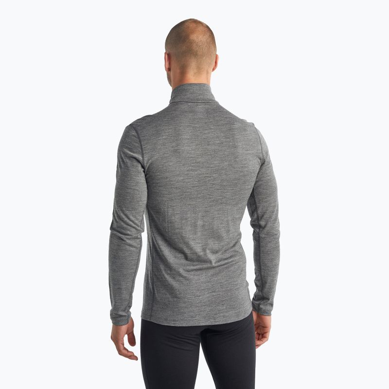 Uomo Icebreaker 200 Oasis Half Zip manica lunga termica gritstone heather 3