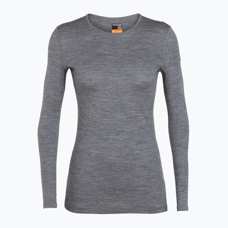 Maglia termica da donna icebreaker 200 Oasis Crewe gritstone heather 5