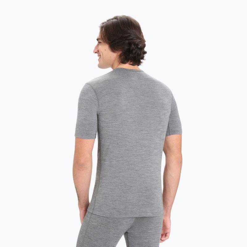 Maglietta termica Icebreaker 200 Oasis Crewe da uomo gritstone heather 3