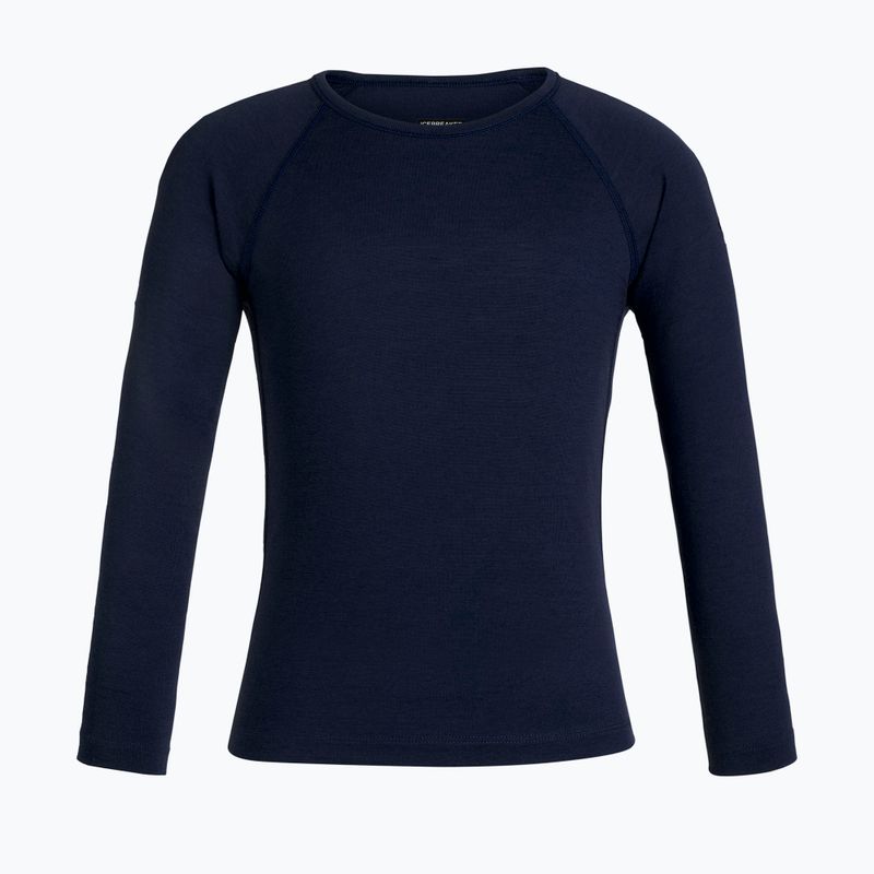 Icebreaker Bambini 200 Oasis Crewe mezzanotte navy manica lunga termoattiva 3