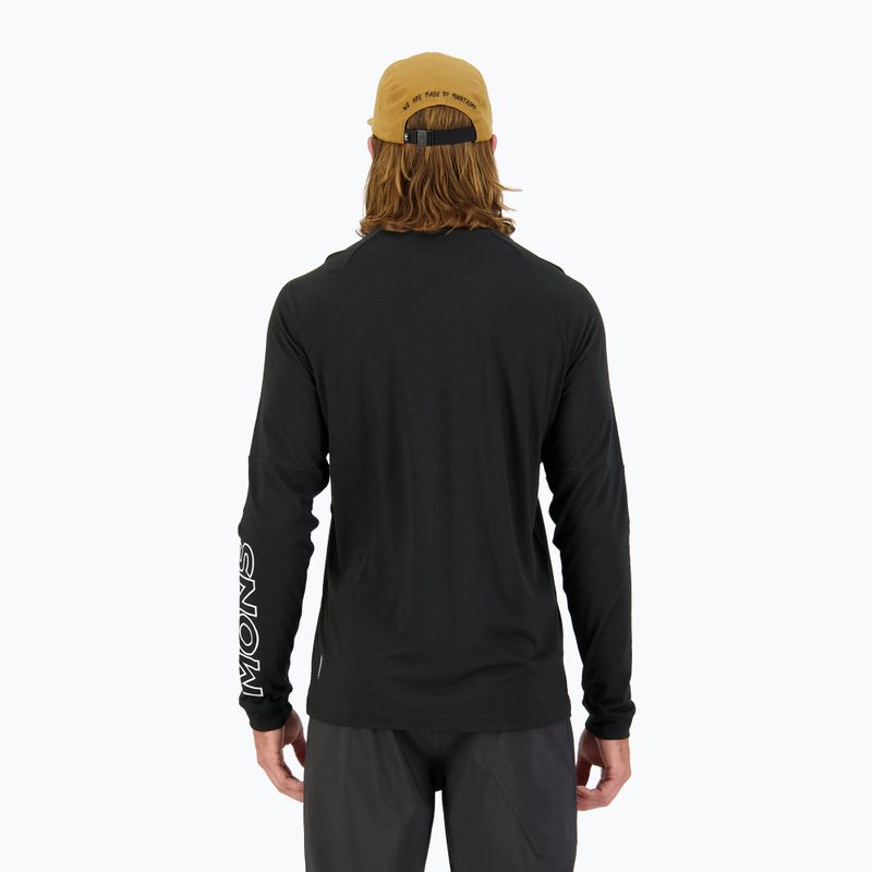 Maglia ciclismo uomo manica lunga Mons Royale Tarn Merino Shift Wind Jersey nero 3