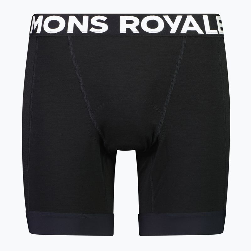 Boxer da uomo Mons Royale Epic Merino Bike nero 4