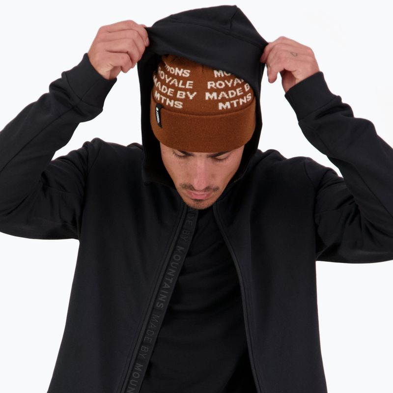 Uomo Mons Royale Arcadia Merino Fleece Hoody nero 3